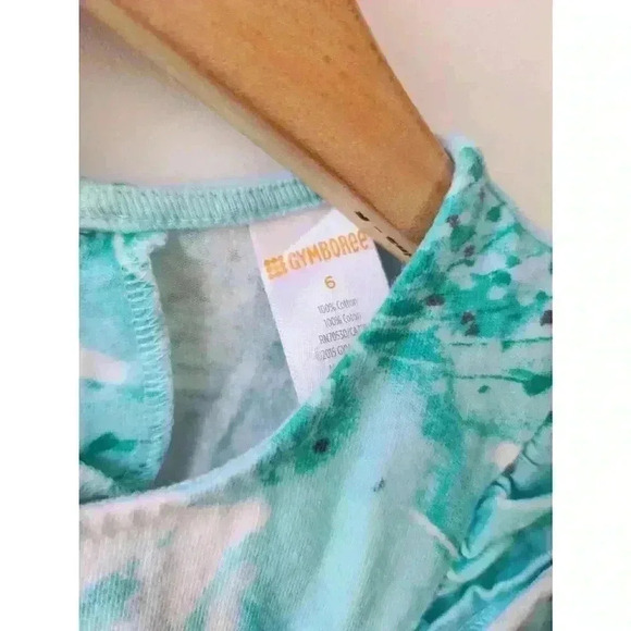 Gymboree Girl's Size 6 Blue and White Dress with Matching (5/6) Silver Sweater - Picture 4 of 8